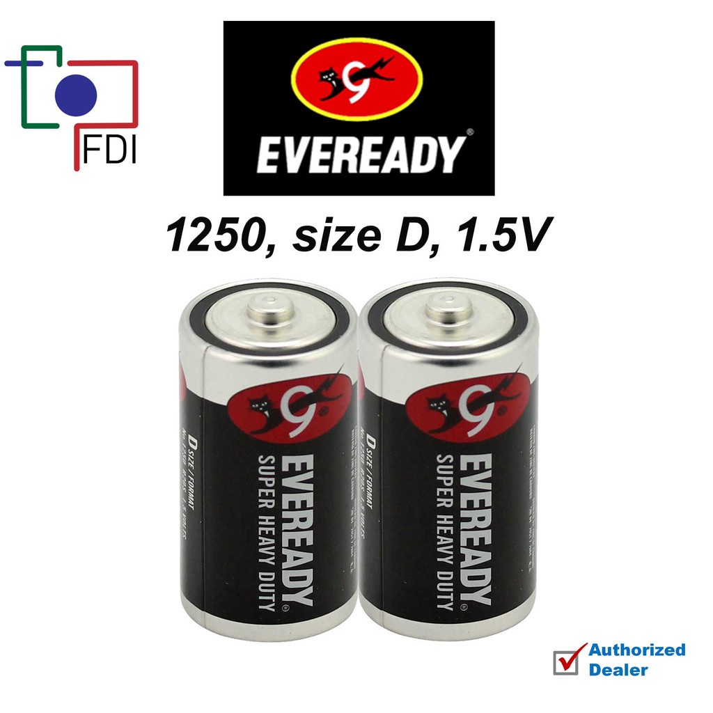 Eveready SUPER HEAVY DUTY size D battery (2 pcs) Shopee Philippines