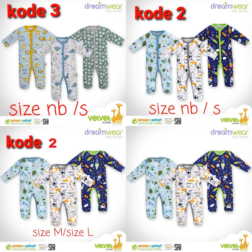 velvet junior sleepsuit