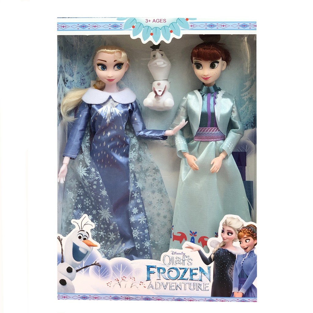 frozen anna elsa doll set