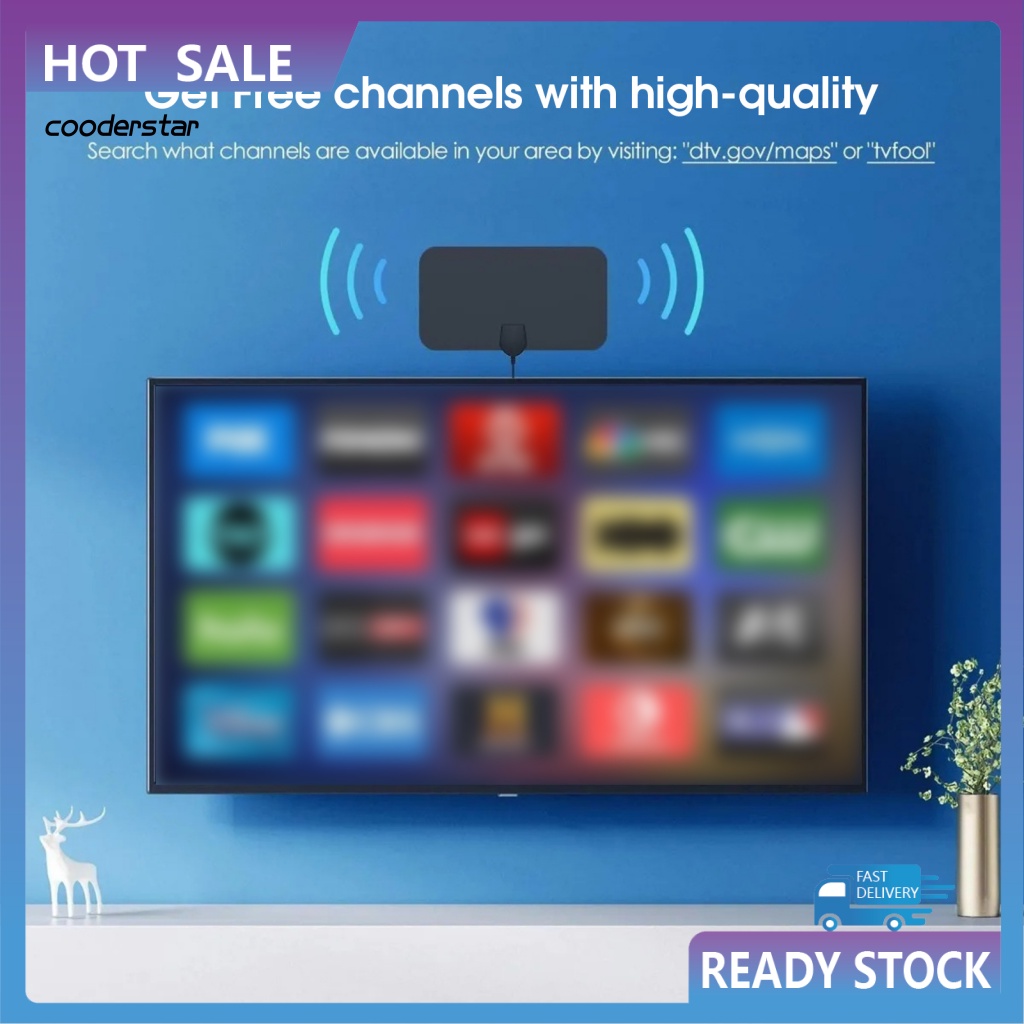 COOD 3600 Miles Digital Antenna Indoor Smart TV Antenna 4K HD