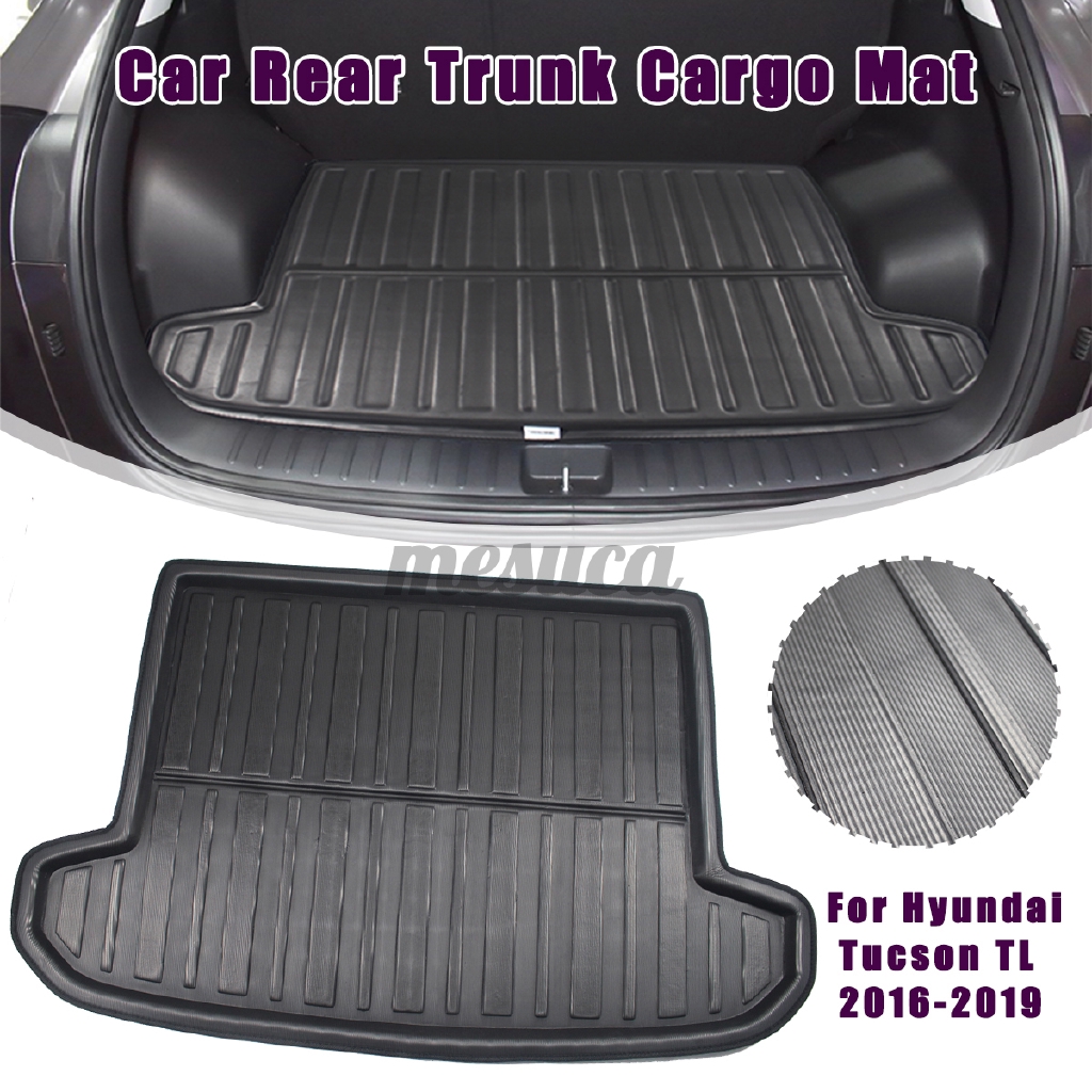 For Hyundai Tucson 15-18 Car Cargo Rear Trunk Mat Boot Liner Tray Anti Slip Mats 
