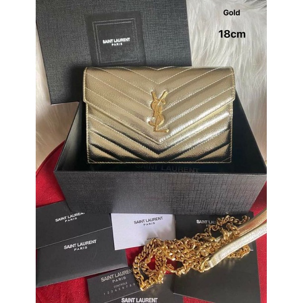 YVES SAINT LAURENT YSL CLUTCH / SLING BAG (TOP GRADE QUALITY) Shopee