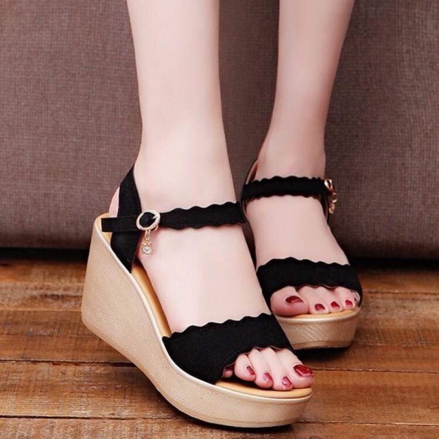 Katerina fashion wedge sandals #655 | Shopee Philippines