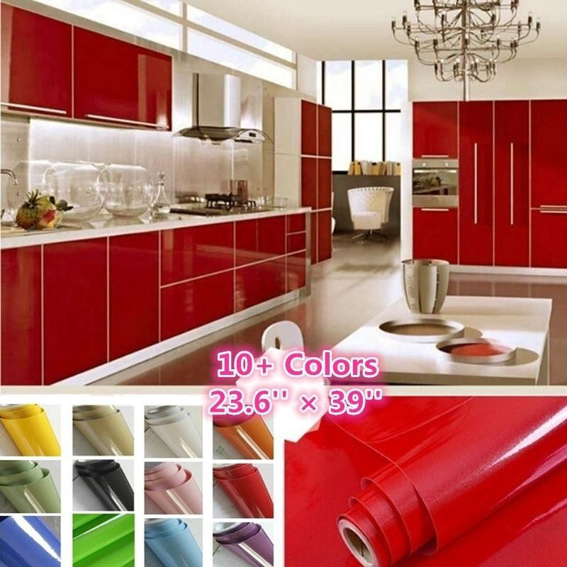 Pvc Self Adhesive Thick Kitchen Countertop Wall Sticker Shopee