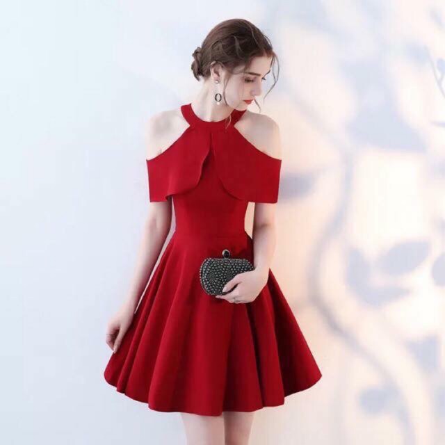 off shoulder dress shopee