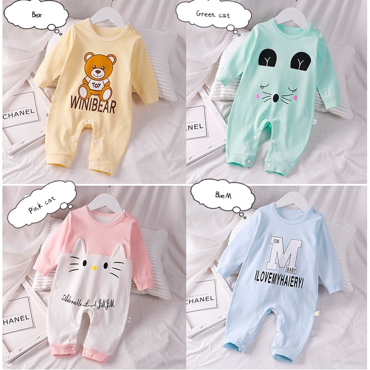 BELOVE Baby Newborn Clothing Cotton Newborn Jumpsuit Baby Clothes Baby Romper