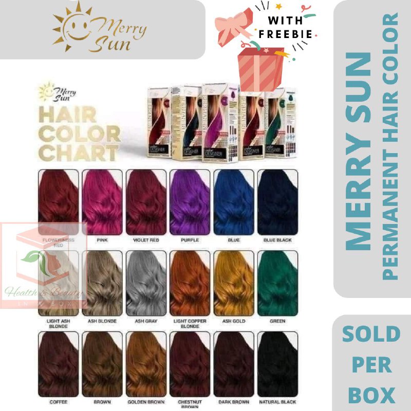 Originalauthentic 100 Merry Sun Permanent Hair Color Shopee Philippines 8093