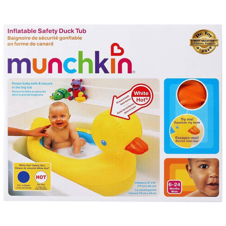 munchkin inflatable duck tub