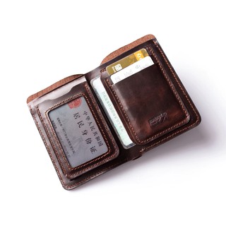Leather Wallet for Men with Coin Pocket Multi Function Purse Male Vertical Bifold Leather Wallet ...
