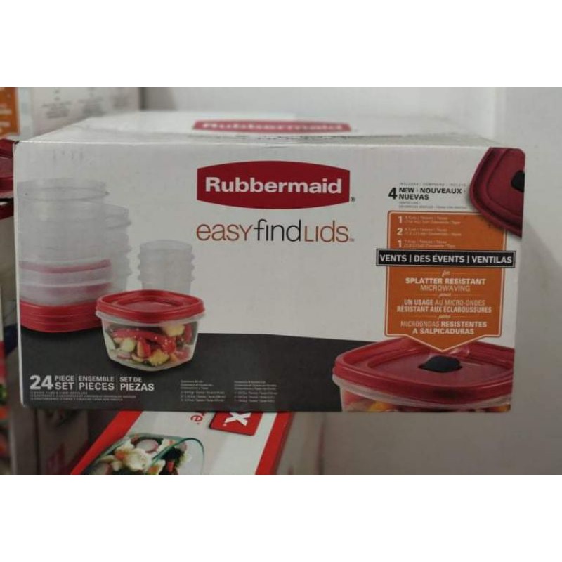 Rubbermaid Easy Find Lids 24 piece set Shopee Philippines