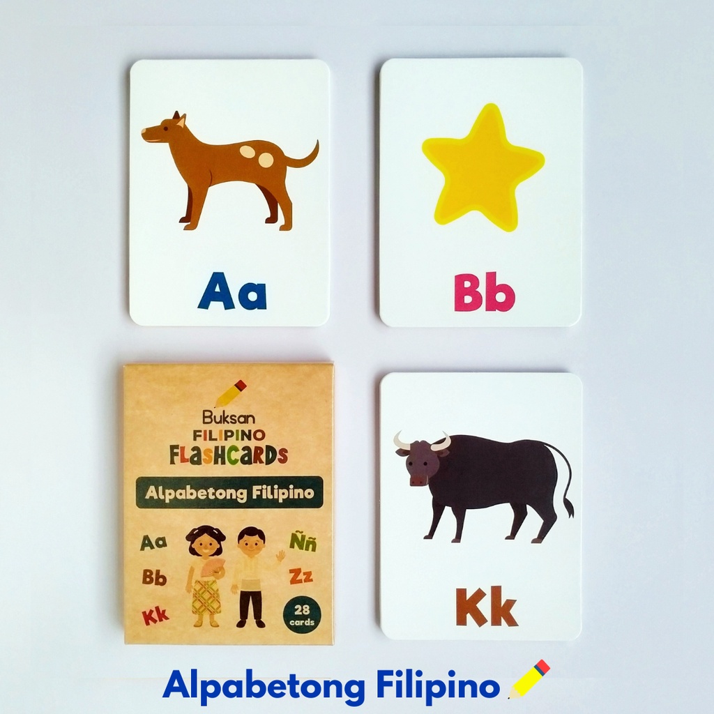 Buksan Alpabetong Filipino Flashcards | Filipino For Kids | Shopee ...