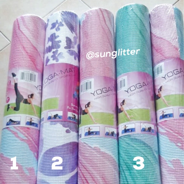 thick yoga mats with designs