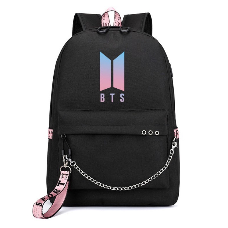 bts black backpack