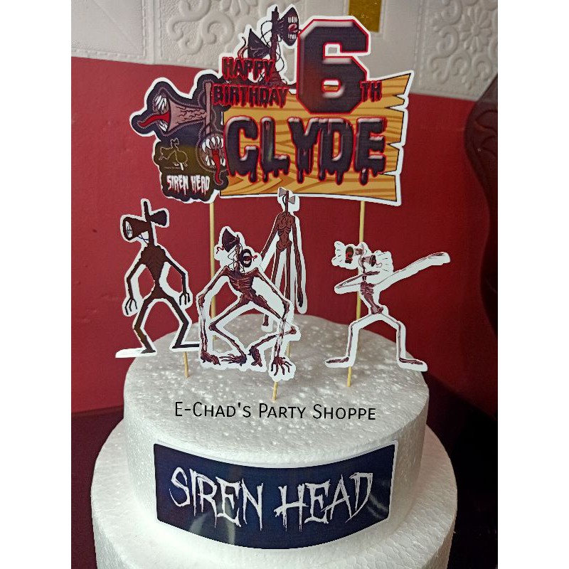 Siren Head theme cake topper Shopee Philippines