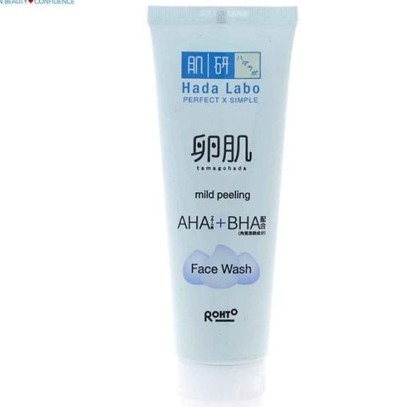 hada labo facial wash aha bha