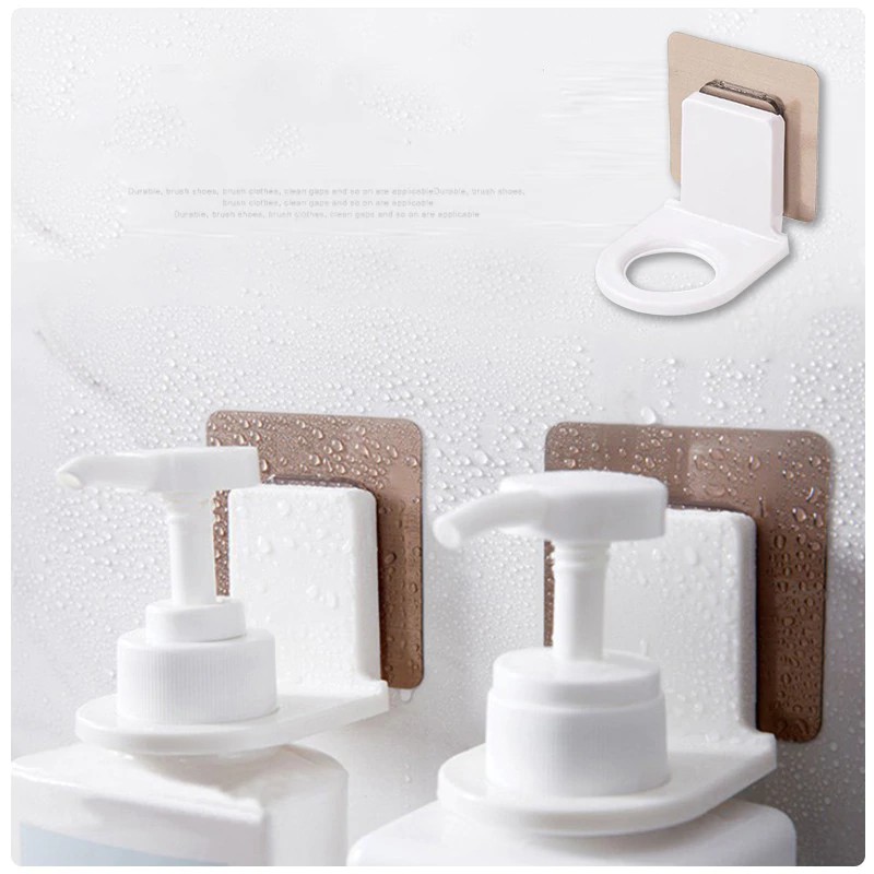 Home Plastic SelfAdhesive Wall Mounted Bathroom Bottle Holder Shower