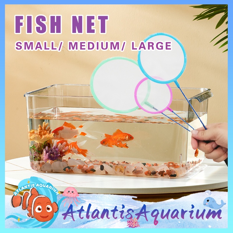 Aquarium Fry Fish Net Good For Fry and Fish Colorful Round Fish Net