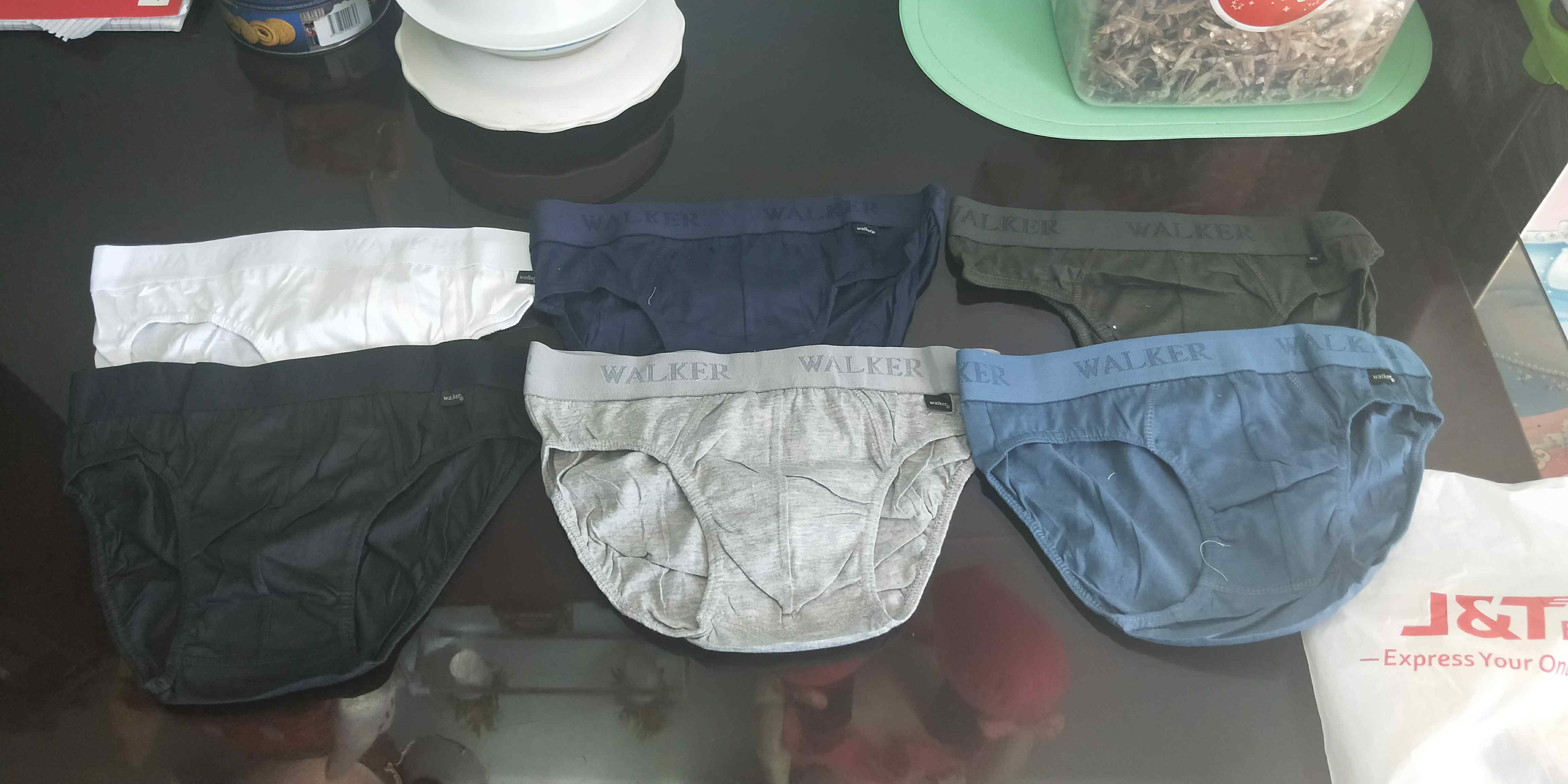 6/12Pieces Men's 100 Cotton Walker Brief for men Underwear Shopee