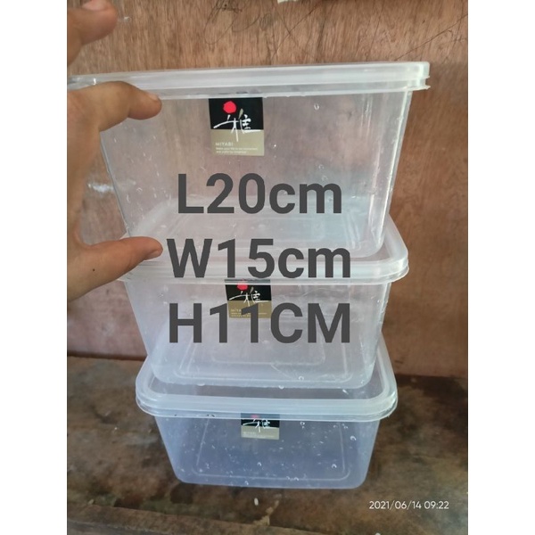 3pcs Clear RECT FOOD KEEPER/FOOD CONTAINER-216