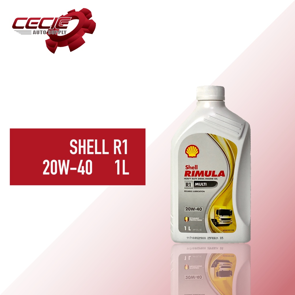 Shell Rimula R1 20w40 1L Heavy Duty Diesel Engine Oil Shopee Philippines