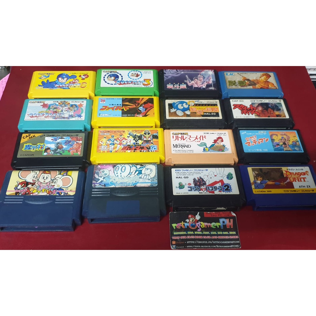 (5 FC) Authentic Original Nintendo Games for Family Computer Shopee