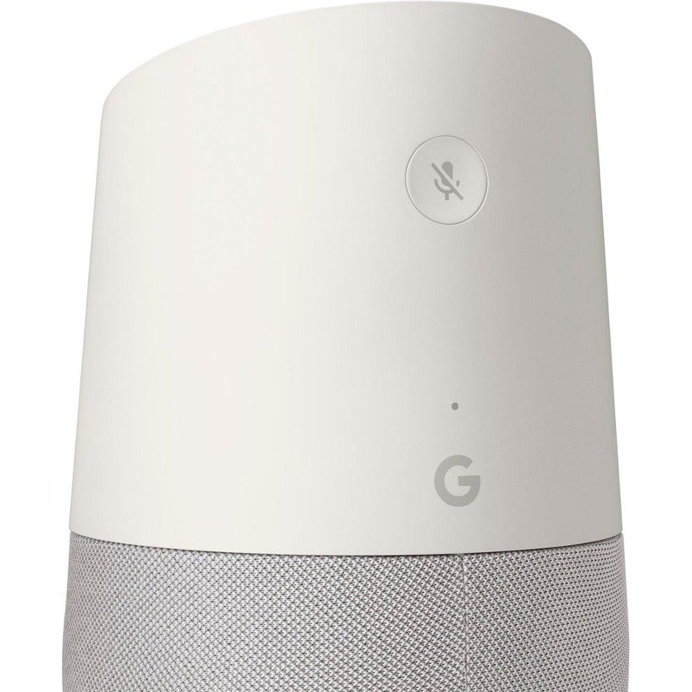 google home smart speaker in white