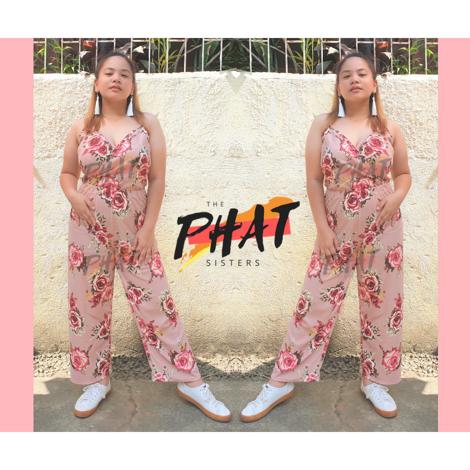 pink sleeveless jumpsuit