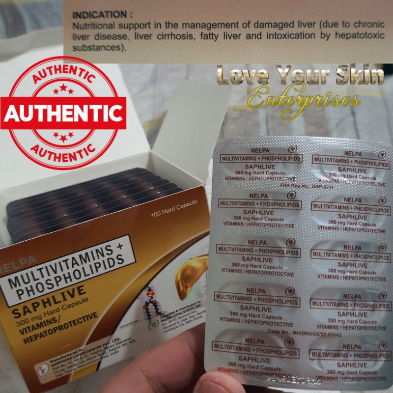 SAPHLIVE & ESSENTIALLE FORTE (Multivitamins + Phospholipids) AUTHENTIC Shopee Philippines