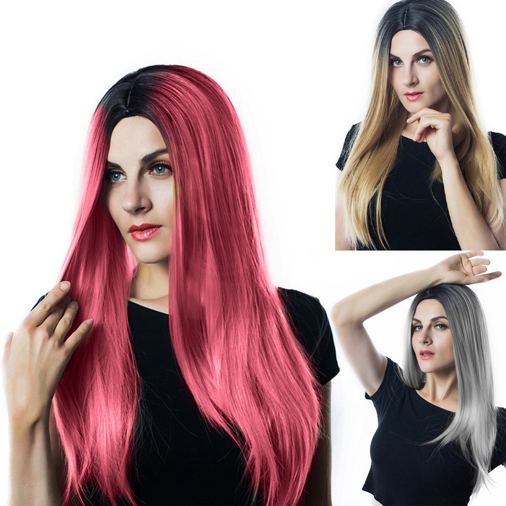Premium Synthetic Fashion Wig Long Straight Hair Wigs Shopee