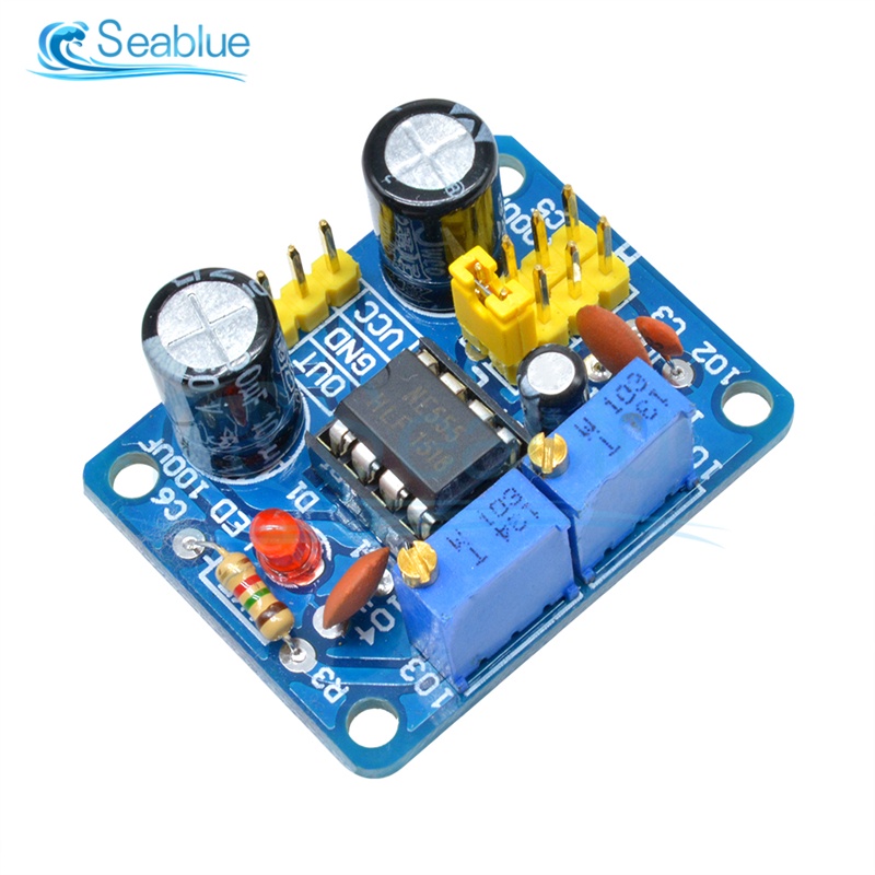 1Pcs NE555 Pulse Frequency Duty Cycle Square Wave Rectangular Wave Signal Generator Adjustable 555