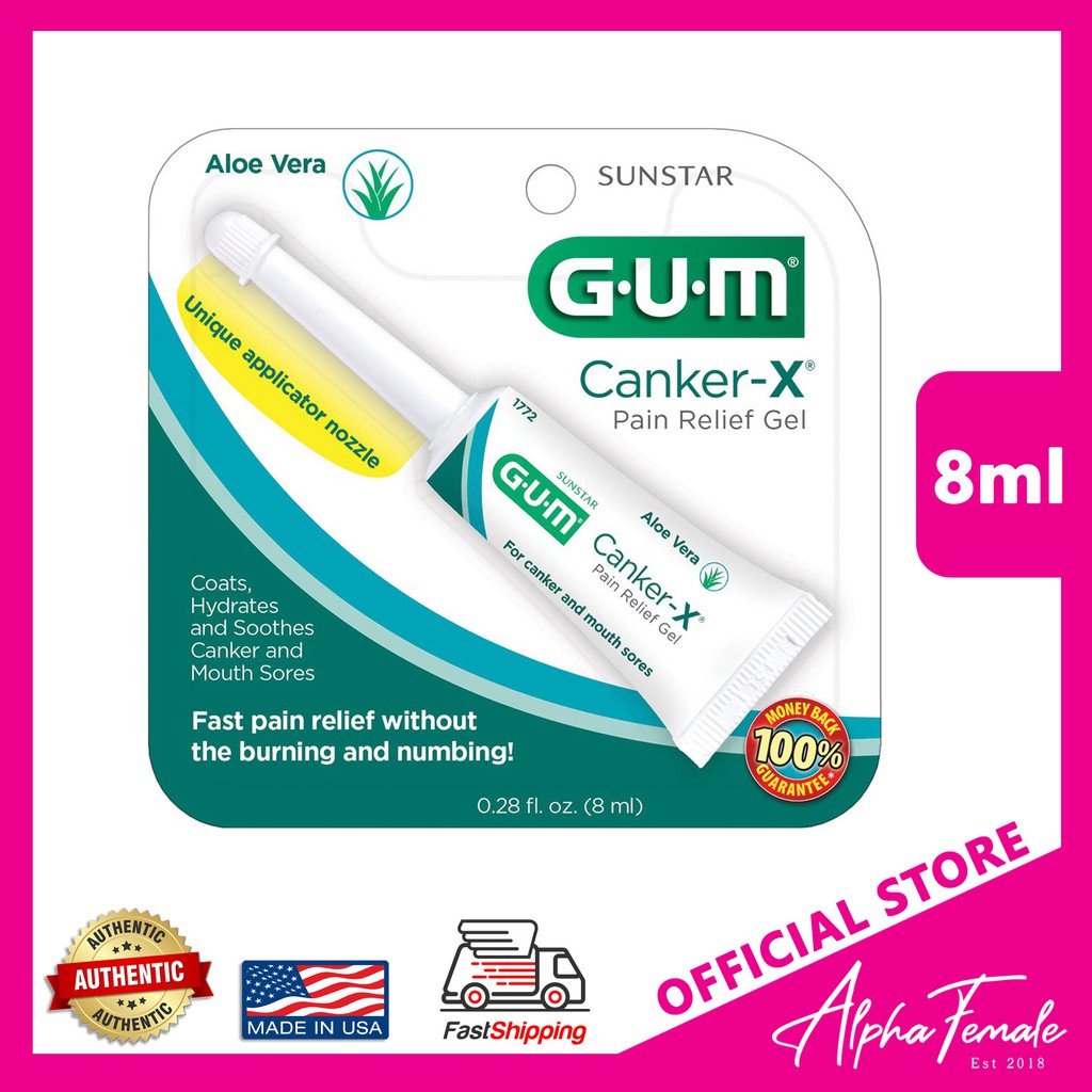GUM CankerX Pain Relief Gel for Mouth Canker Sore or Singaw Shopee Philippines