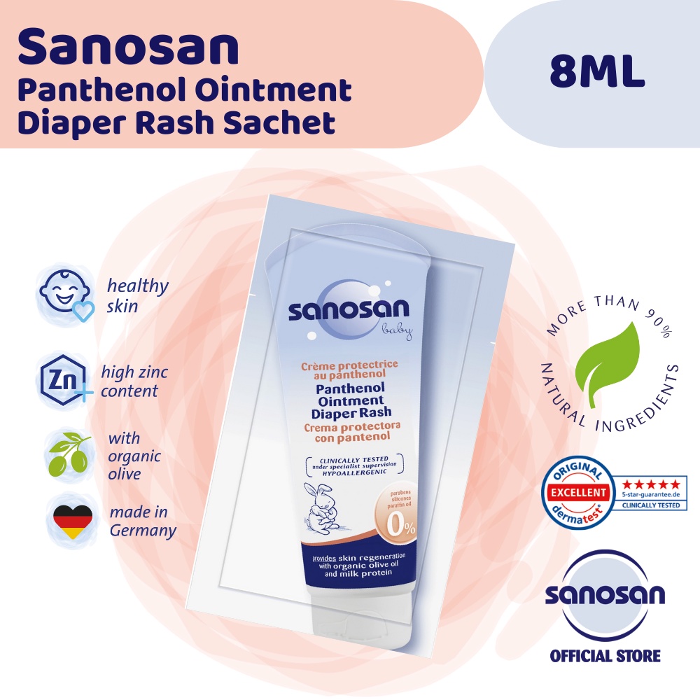 Sanosan Panthenol Ointment Diaper Rash Sachet 8ml Shopee Philippines