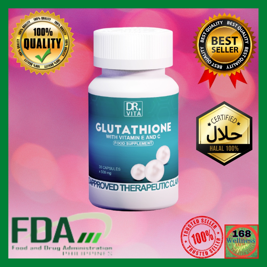 [Original] Dr Vita Glutathione with Vitamin E and C (500mg / 30 ...