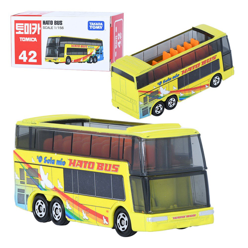 Tomica #42 HATO BUS 1/56 scale Takara Tomy Sealed Diecast Toy Car 