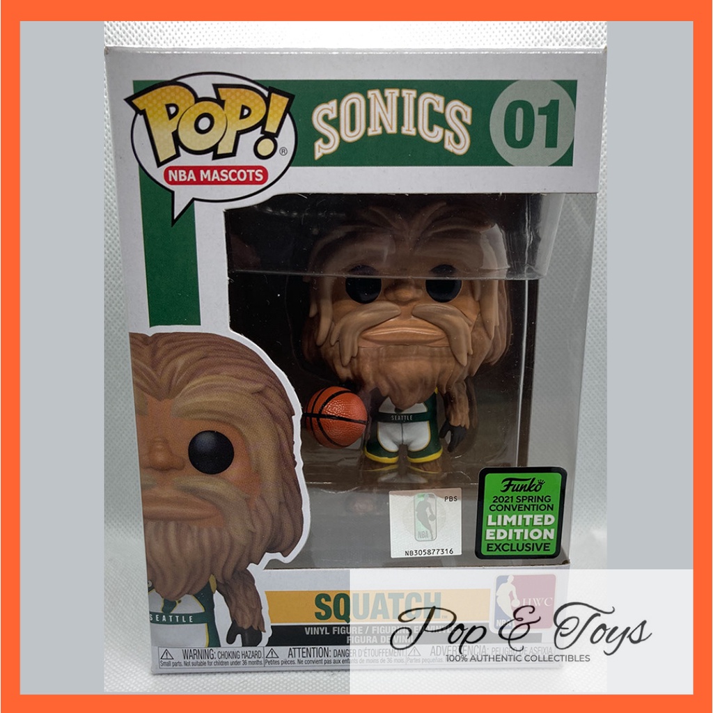 Funko POP! NBA Mascots: Sonics - Squatch (2021 Spring Convention) #01