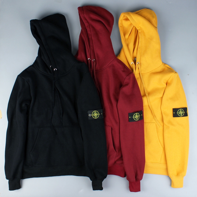 stone island cotton hoodie