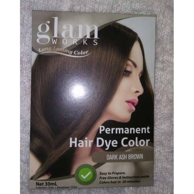 Glam Works Dark Ash Blonde Permanent Hair Color