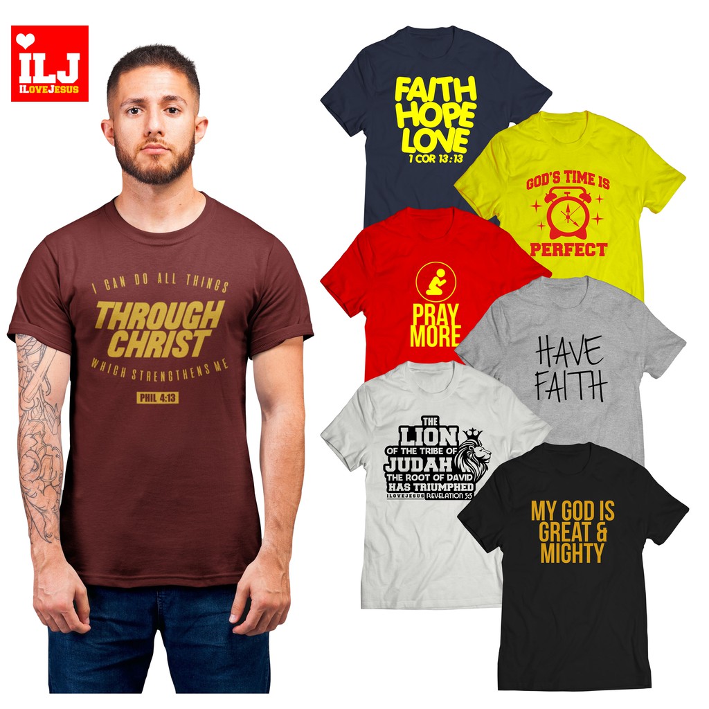 ILJ I Can Do All Things Through Christ Christian Shirt Bible Verses Tshirt Statement Shirt Icandogld