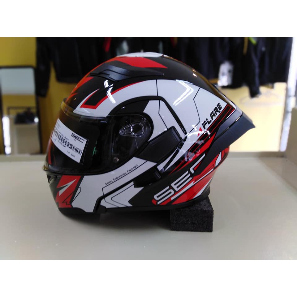 sec flare dual visor modular helmet.. | Shopee Philippines