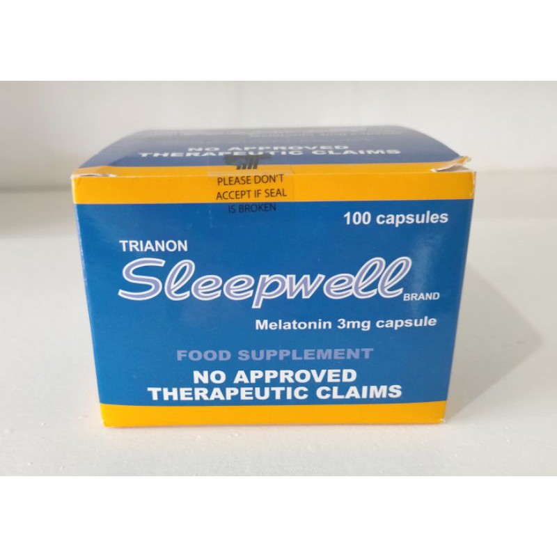 Sleepwell 3mg Melatonin capsule *Sold per 20s Shopee Philippines