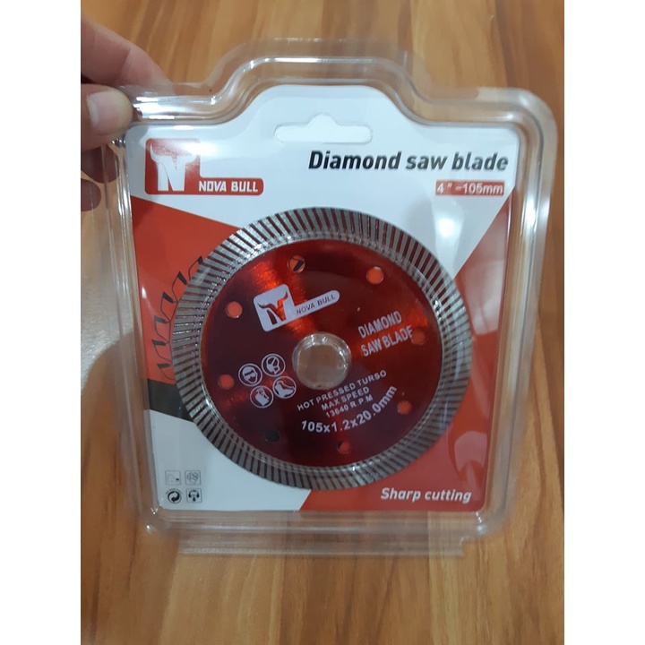 Nova Bull Superthin Diamond Disc 4" / Diamond Cutting Wheel Turbo Cut