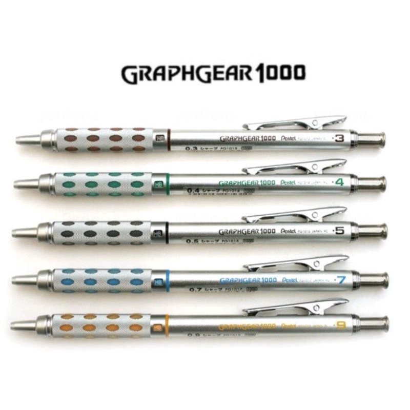 Pentel Japan Graph Gear 1000 Mechanical Drafting Pencil 0.3mm 0.4mm 0