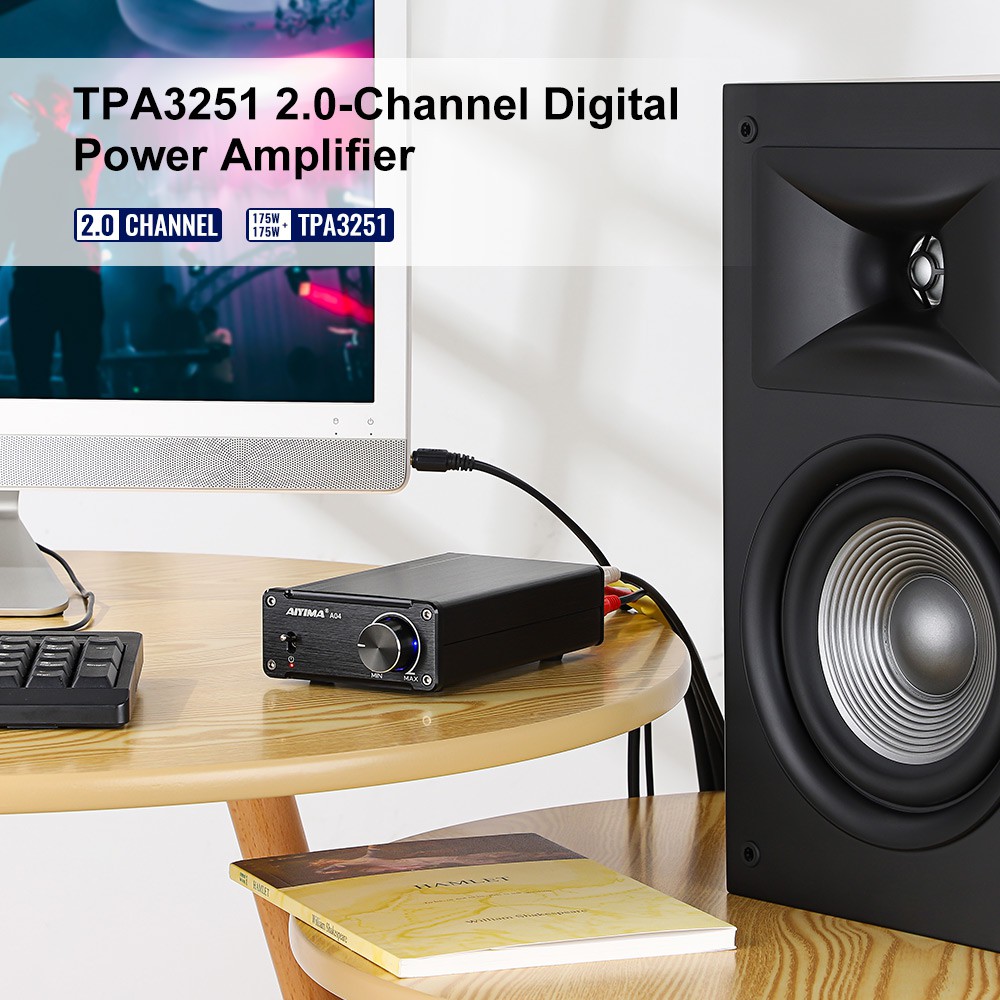 AIYIMA A04 HIFI Power Amplifier 2.0 TPA3251 Digital Audio Amplifier Home  Mini Professional Amp NE5532 175W *2 Super TDA7498E/TPA3116 | Shopee  Philippines