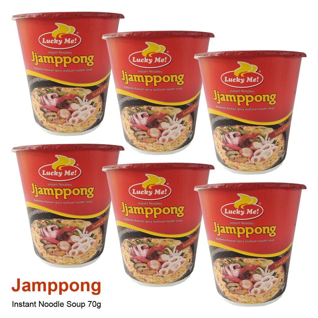 Lucky Me Jampong Instant Noodles 70g x 6 Pcs. Shopee Philippines