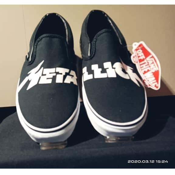 vans metallica slip on