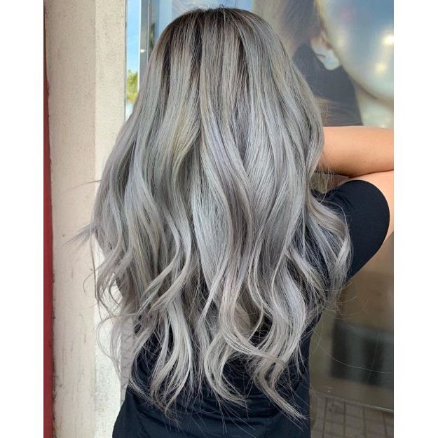 Light Ash Gray Hair Silver Hair Color with Oxidizing  Light Ash Gray  Fashion Hair Color | Shopee Philippines