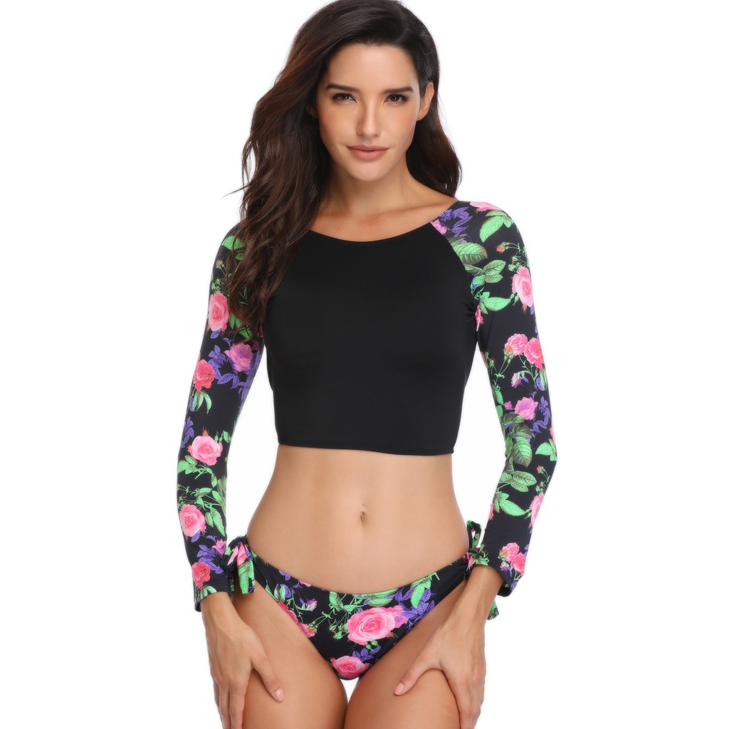 mesh rash guard swimsuit top