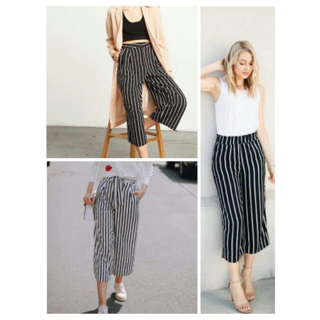 stripes square pants