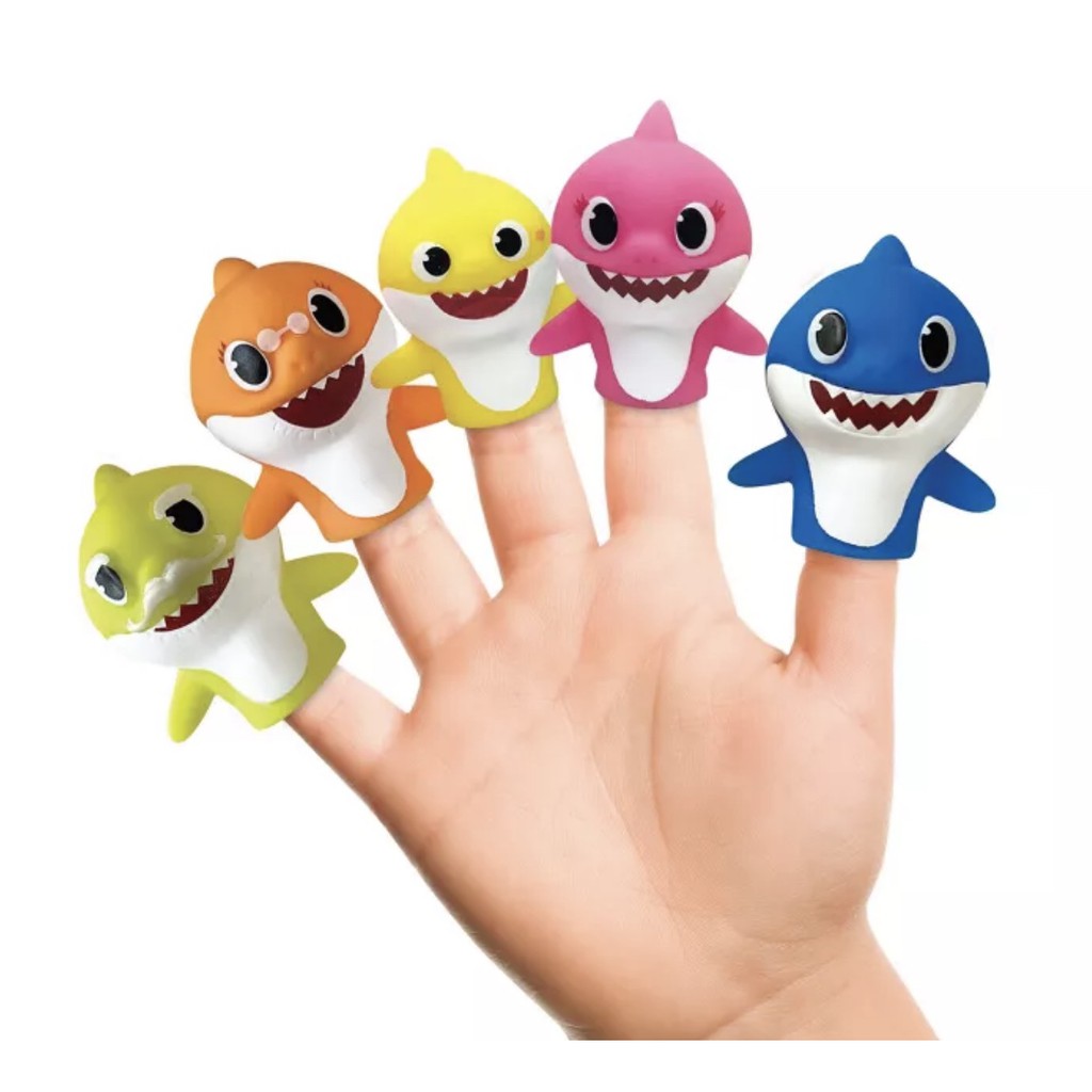5pcs Baby Shark Finger Pinkfong Bath Finger Puppets Shopee Philippines