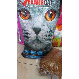 POWER CAT Halal Organic-Fresh CAT food KITTEN / ADULT FRESH OCEAN TUNA *1KG REPACK